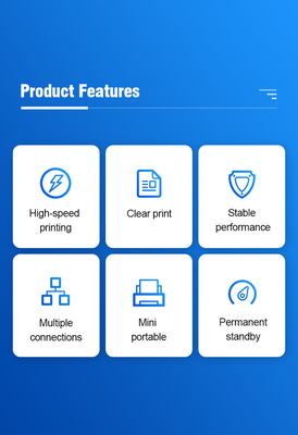 POS φορητός θερμικός άμεσος εκτυπωτής 58mm Bluetooth εκτυπωτών μίνι