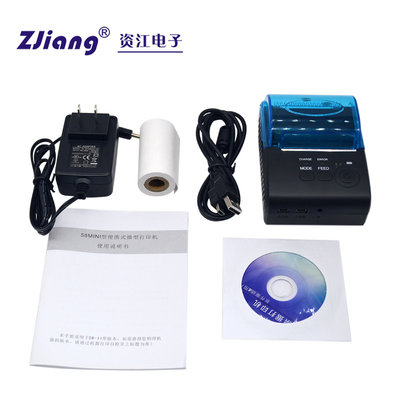 Zijiang 58mm μικρός IOS φορητός Wifi εκτυπωτών ταξιδιού ασύρματος αρρενωπός εκτυπωτής