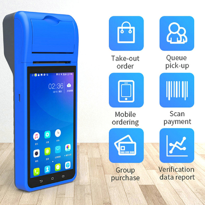 Android 8.1 PDA POS Terminal Mobile Handheld Mini με εκτυπωτή 58mm